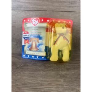 Libearty The Bear Ty Beanie Baby 1996 Mcdonalds Rare American Trio